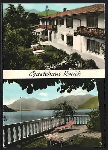 AK Schliersee, Das Gasthaus Rauch, Seeterrasse, Seestrasse 14