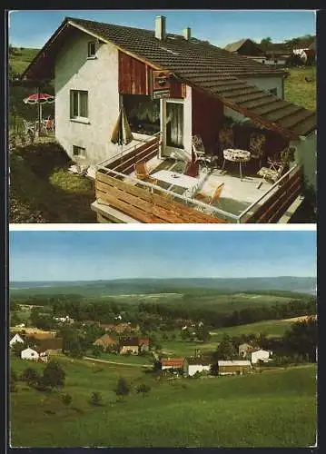 AK Hembach im Odenwald, Gasthaus-Pension Haus Irmgard, Am Berg 5, Inh. Irmgard Hufnagel