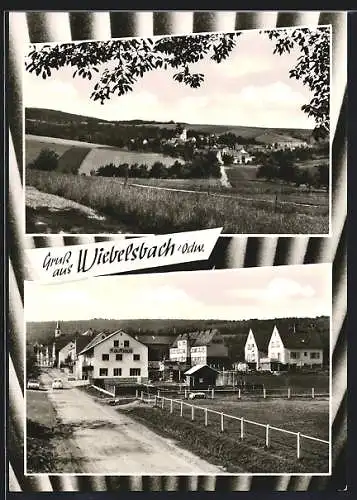 AK Wiebelsbach / Odenwald, verschiedene Ortsansichten, Kaufhaus