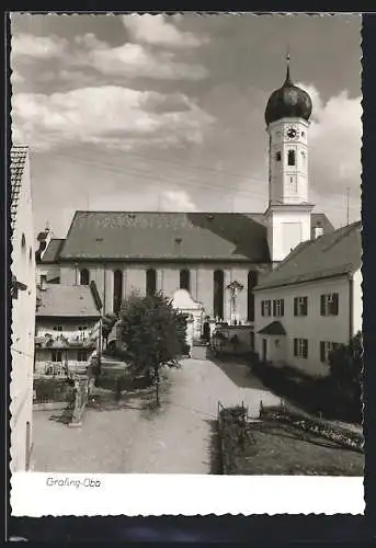 AK Grafing /Obb., Blick auf die Kirche