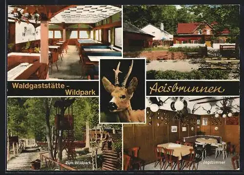 AK Schlüchtern, Waldgaststätte und Pension Acisbrunnen, mit Jagdzimmer und Wildpark, Inh. Ludwig Scondo