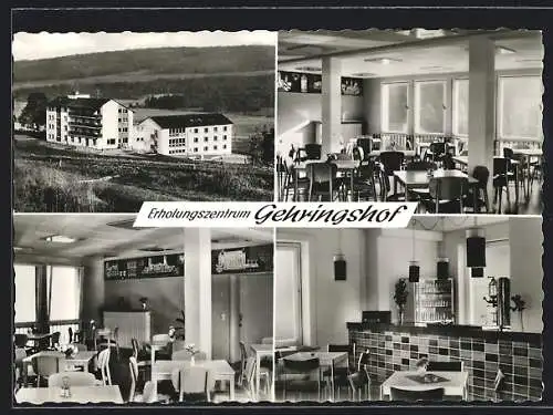 AK Hattenhof /Fulda, Das Erholungszentrum Gehringshof mit Innenansichten