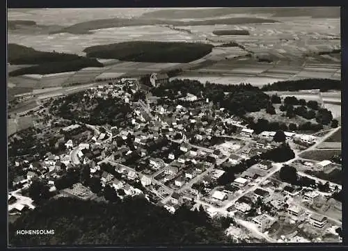 AK Hohensolms, Gesamtansicht vom Flugzeug aus