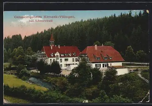 AK Kirneck-Villingen /bad. Schwarzwald, Blick auf das Genesungsheim am Waldrand