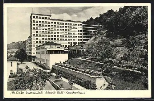 AK Schwäb. Hall, Blick auf Krankenhaus