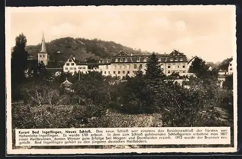 AK Bad Ingelfingen, Blick auf das Neue Schloss