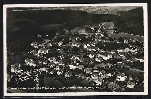 AK Königsfeld i. Schwarzwald, Ortsansicht vom Flugzeug aus