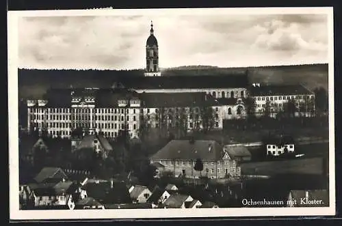 AK Ochsenhausen, Teilansicht mit Kloster