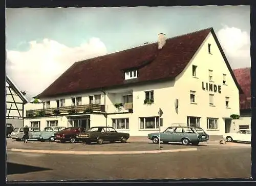 AK Oberhomberg /Deggenhausertal, Der Gasthof Linde, Inh. Berthold Strobel