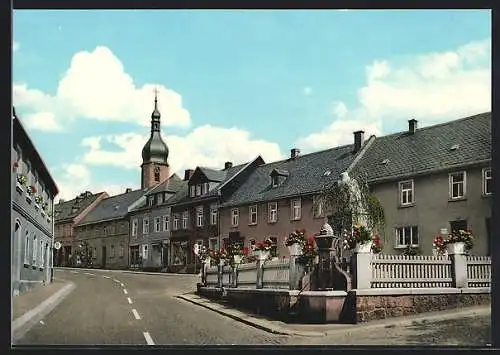 AK Schwarzenbach am Wald, Partie am Marktplatz