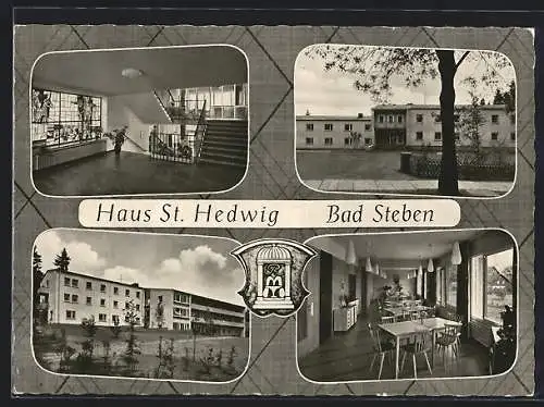 AK Bad Steben, Haus St. Hedwig mit Innenansicht