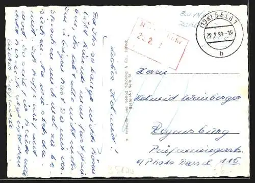 AK Selb in Bayern, Ludwigstrasse, Waldbad, Partie im Egertal