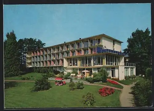 AK Überlingen /Bodensee, Sanatorium mit Gartenanlagen, Dr. med. Otto Buchinger