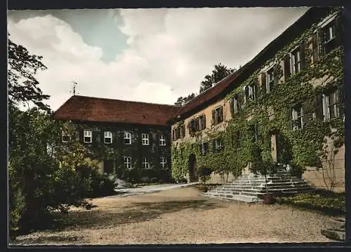 AK Aschbach im Steigerwald, Blick in den Schlosshof