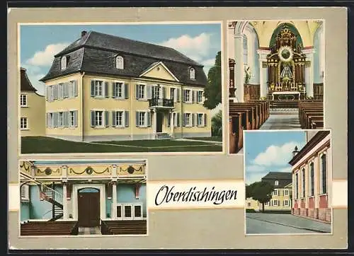 AK Oberdischingen, Dreifaltigkeitskirche und Karmelitenkloster