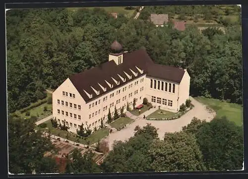 AK Dillingen /Donau, Oblatenkonvikt aus der Vogelschau