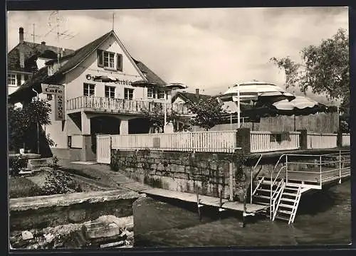 AK Hagnau am Bodensee, Gasthaus-Pension Seeblick, Bes. Oskar und Ella Heinzler