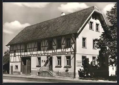 AK Stetten bei Meersburg, Gasthaus zum Grünen Baum, Bes. Karl Boll