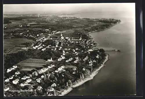 AK Hagnau /Bodensee, Ortsansicht vom Flugzeug aus