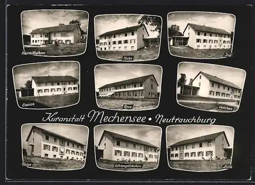 AK Neutrauchburg bei Isny, Kuranstalt Mechensee mit Kurmittelhaus