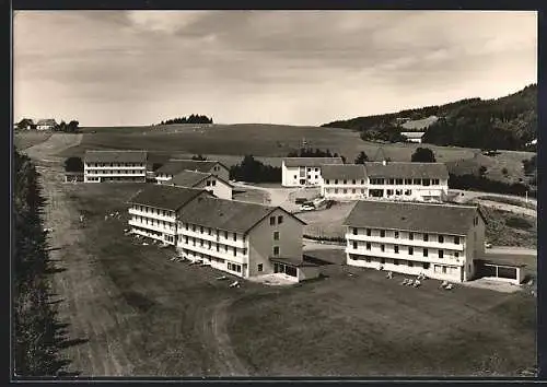 AK Neutrauchburg bei Isny, Kuranstalt Aplenblick aus der Vogelschau