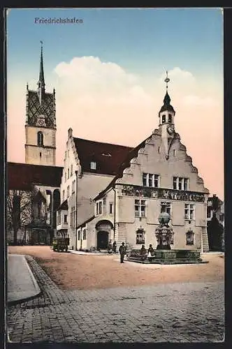 AK Friedrichshafen, Blick auf das Rathaus