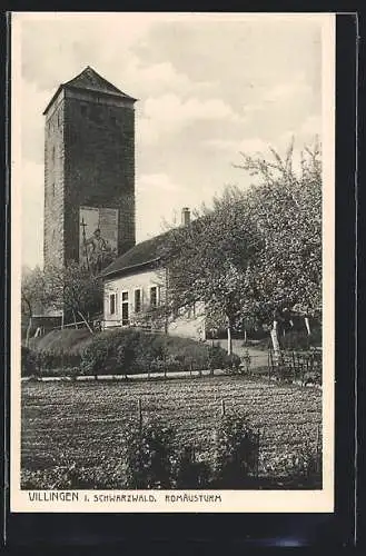 AK Villingen / Schwarzwald, Romäusturm
