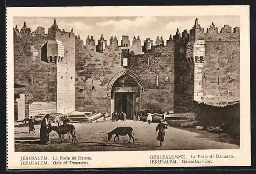 AK Jerusalem, Anwohner am Damaskus-Tor