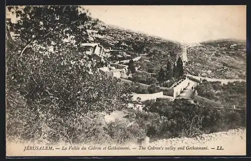 AK Jerusalem, The Cedron`s valley and Gethsemani