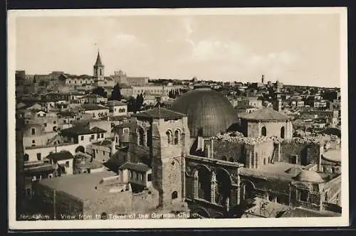 AK Jerusalem, View from the Tower of the German Church