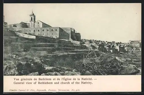 AK Bethlehem, General view and church of the Nativity