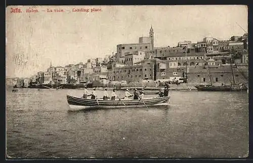 AK Jaffa, Hafen mit Ruderboot