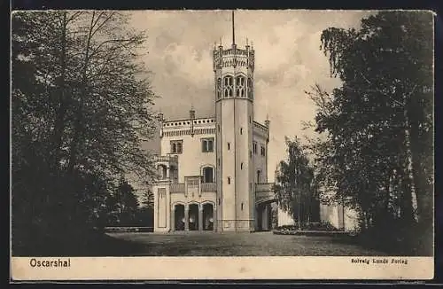 AK Oscarshal, Blick auf das Schloss