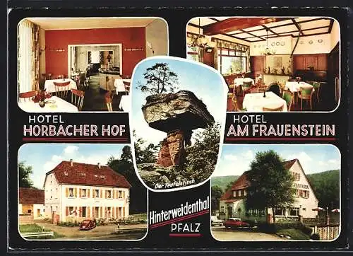 AK Hinterweidenthal / Pfalz, Hotel Horbacher Hof, Hotel am Frauenstein