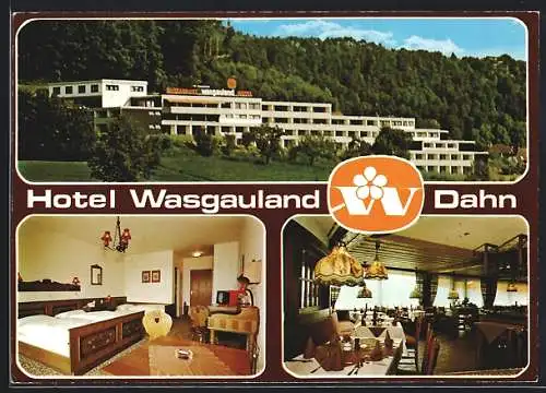 AK Dahn, Hotel Wasgauland, Aussen- und Innenansichten, Goethestrasse