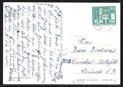 AK Gartz / Oder, Busbahnhof, Postamt, Rathaus