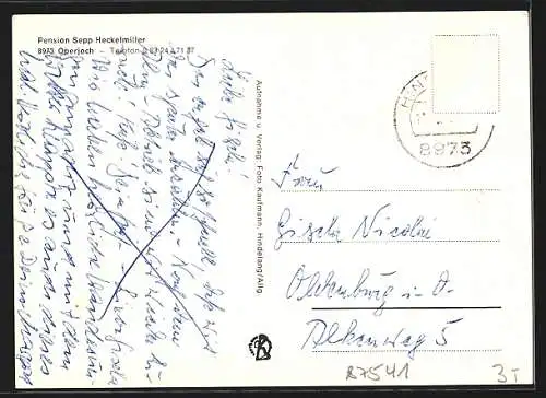 AK Oberjoch, Pension Sepp Heckelmiller