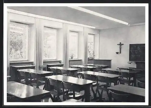 AK Lülsfeld / Schweinfurt, Lehrsaal der Haushaltungsschule Kloster Maria Schnee