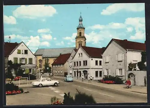 AK Bergrheinfeld, Strassenpartie, Autos