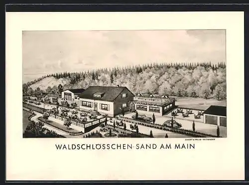 AK Sand am Main, Gasthaus Waldschlösschen
