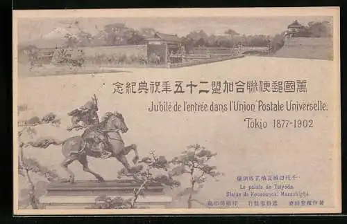 AK Tokio, Jubilé de l`entrée dans l`Union Postale Universelle, Ausstellung 1877-1902