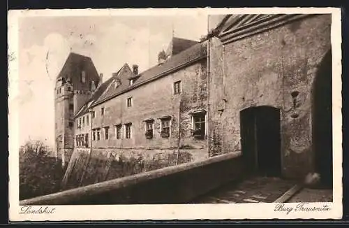 AK Landshut, Burg Trausnitz, Eingangstor