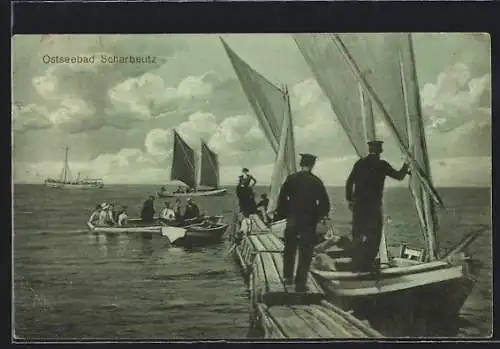 AK Scharbeutz, Steg mit Segelbooten