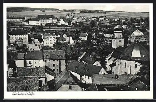 AK Oberkotzau / Obfr., Blick über den Ort