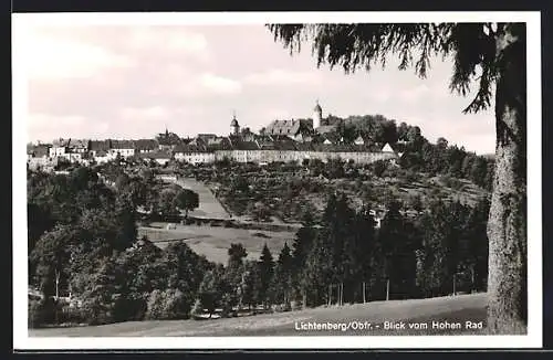 AK Lichtenberg /Obfr., Blick vom Hohen Rad