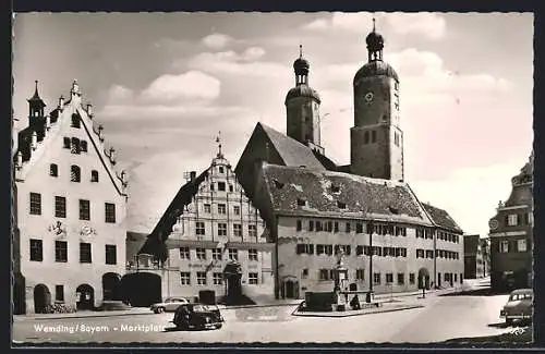 AK Wemding /Bayern, Der Marktplatz