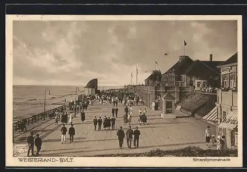 AK Westerland /Sylt, Strandpromenade