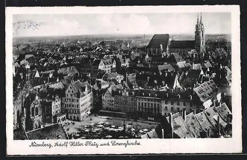 AK Nürnberg, Platz und Lorenzkirche