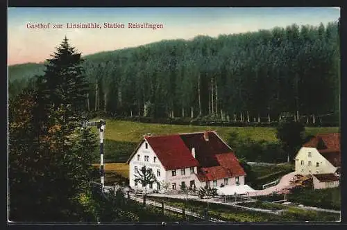 AK Reiselfingen, Gasthof zur Linsimühle