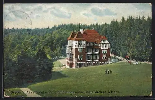 AK Bad Sachsa / Harz, Dreger`s Privathotel-Pension Eulingswiese